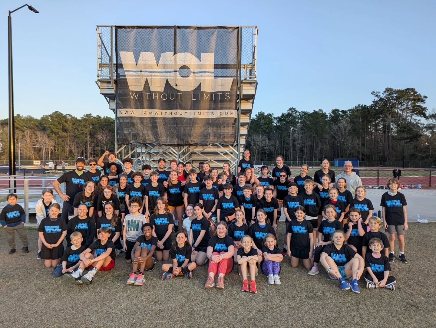 The Trailblazers team at the UNCW track